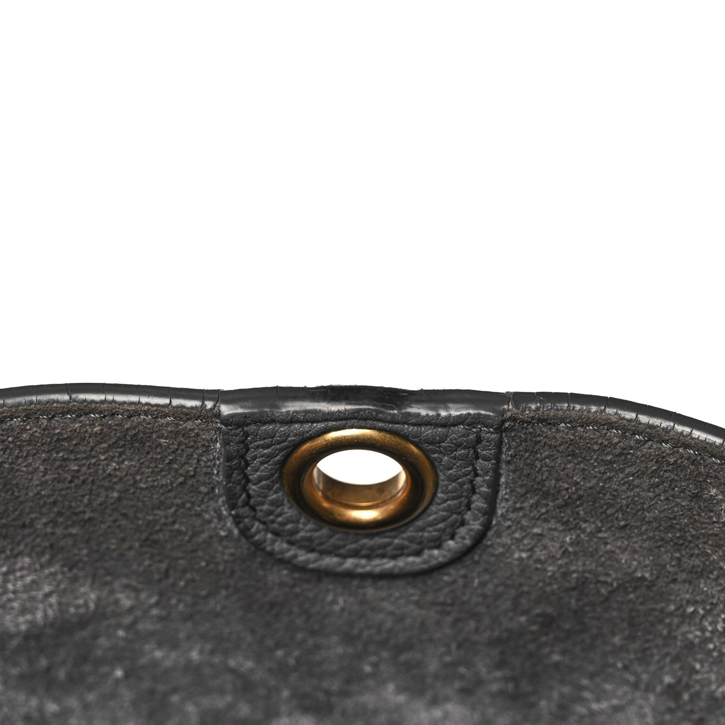 Soft Grained Calfskin Sangle Bucket Bag Kohl