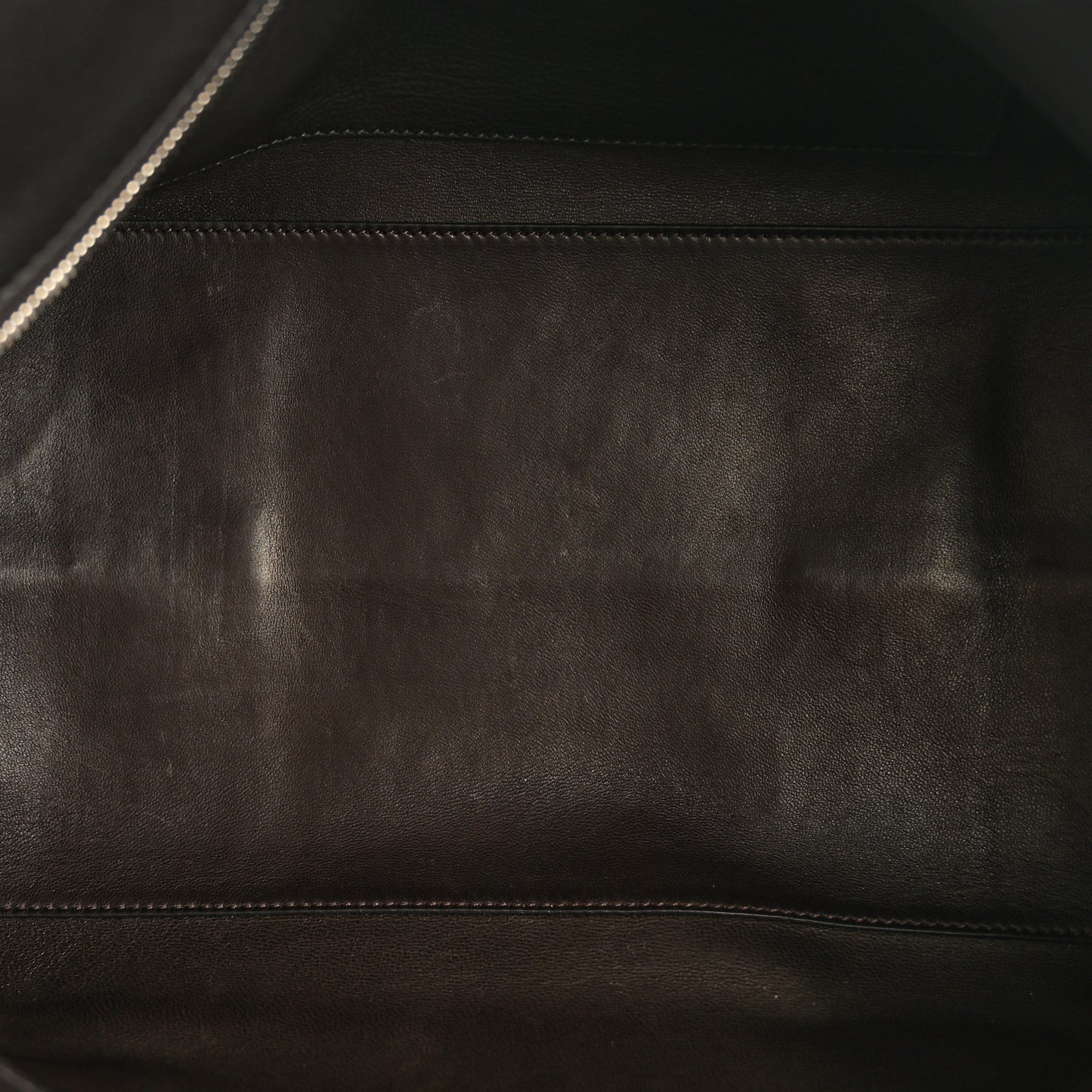 Grained Calfskin Terrasse Bag  Dark Brown