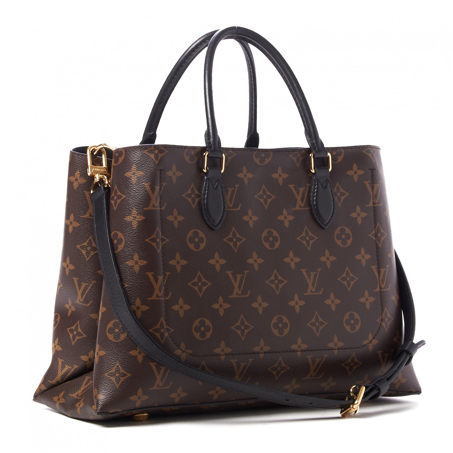 Louis Vuitton Monogram Flower Tote Black 3 of 8