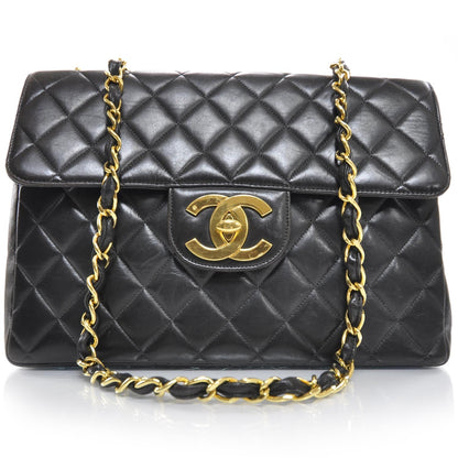 Chanel Lambskin Jumbo Flap Black GHW 1 of 10