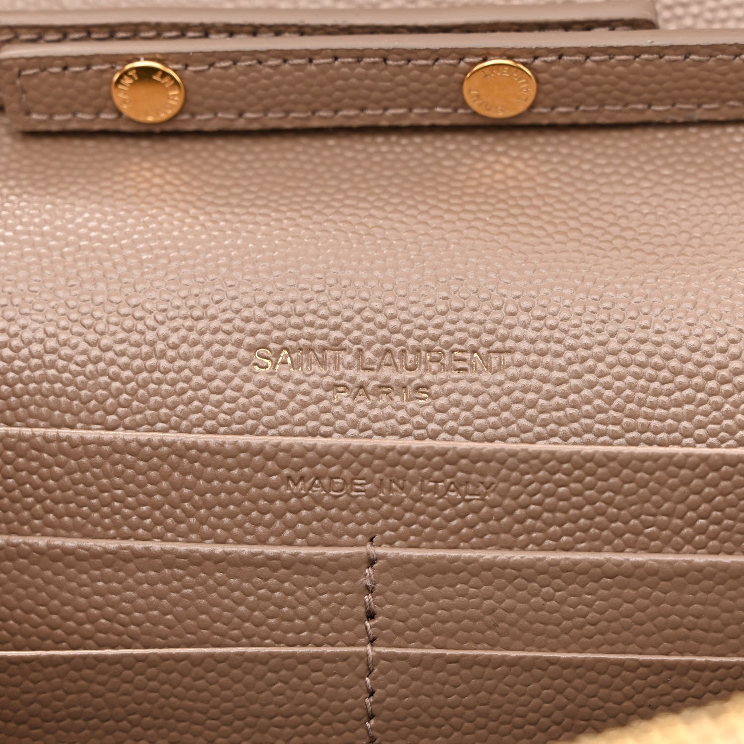 Saint Laurent Grain De Poudre Matelasse Chevron Monogram Chain Wallet Fard 6 of 13