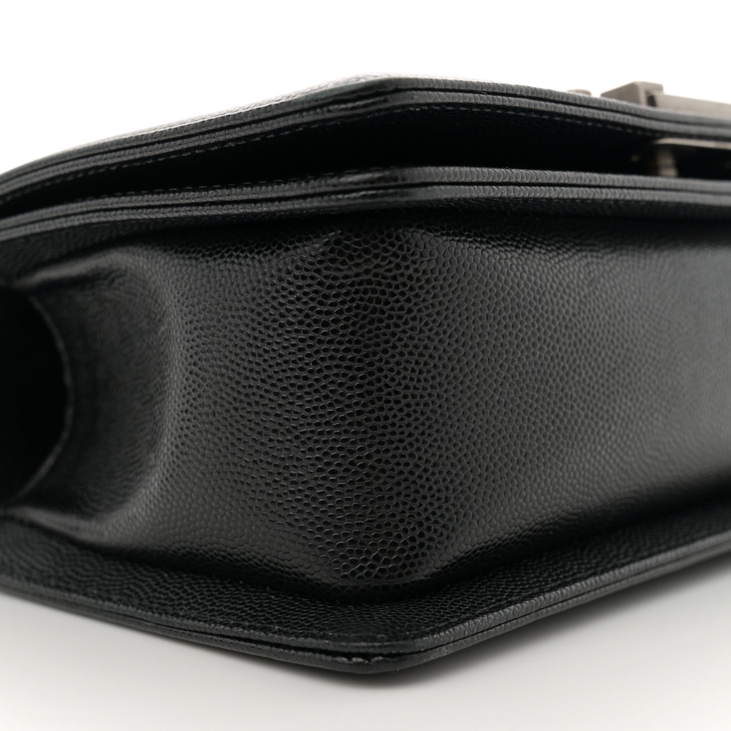 Caviar Quilted Small Boy Flap Black