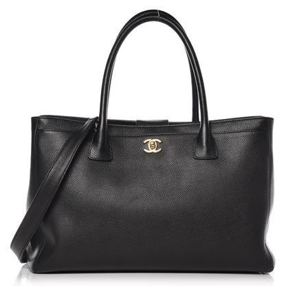 Chanel Calfskin Cerf Executive Shopper Tote Black 1 of 10