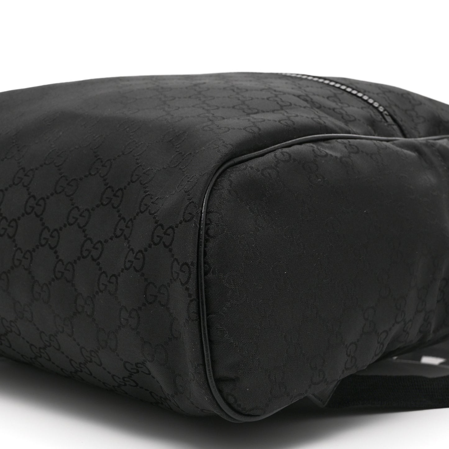 Nylon Monogram Slim Backpack Black