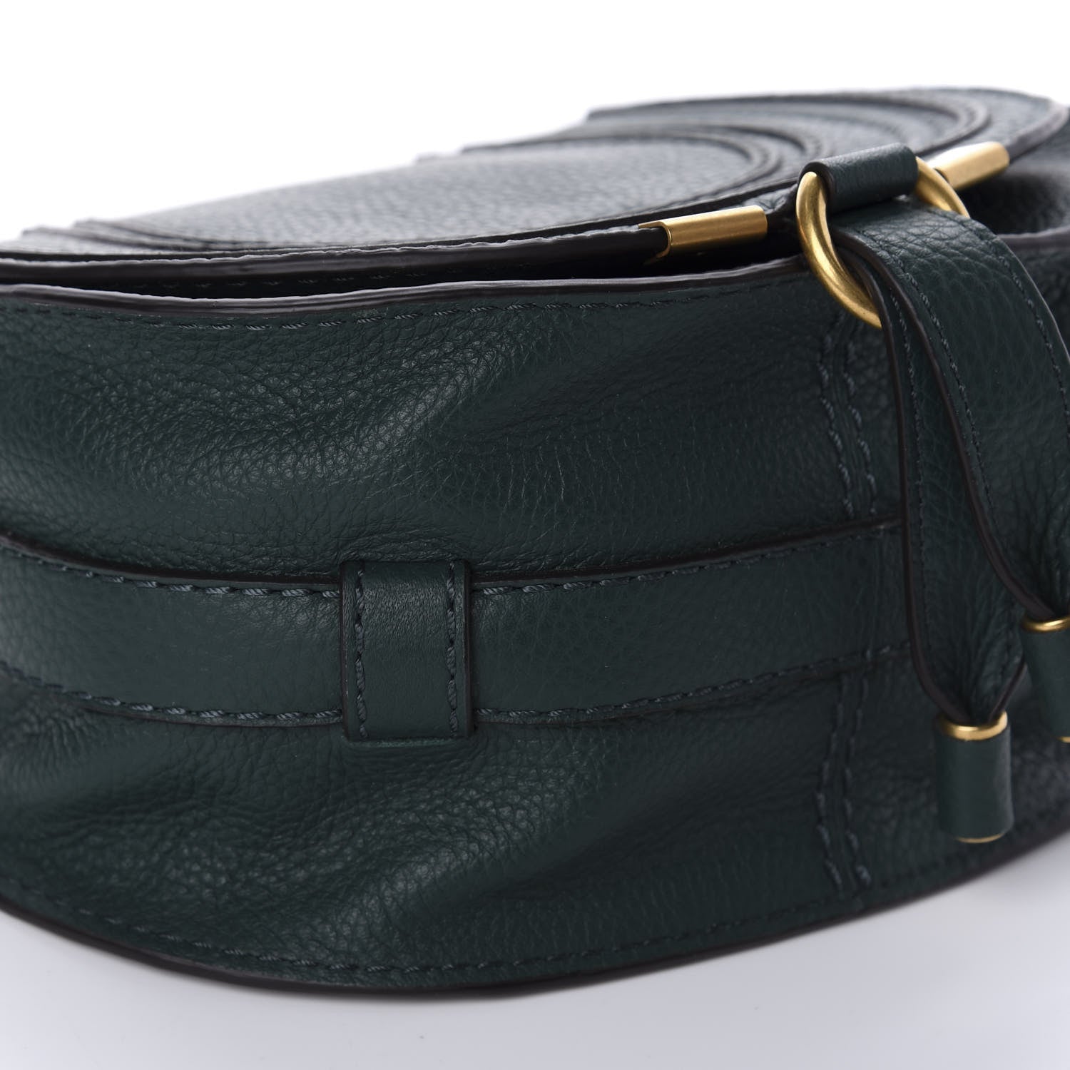Chloe Calfskin Mini Marcie Round Crossbody Bag Rainforest 6 of 10