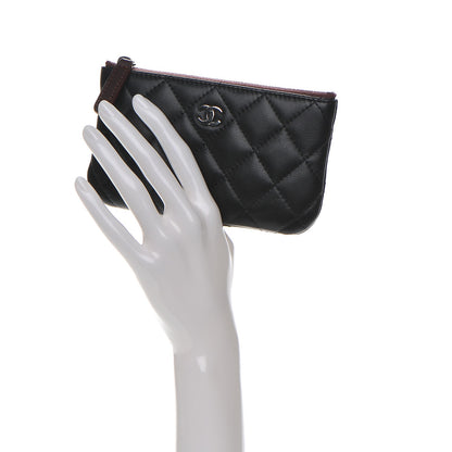 Chanel Lambskin Quilted Small Cosmetic Case Black 2 of 7