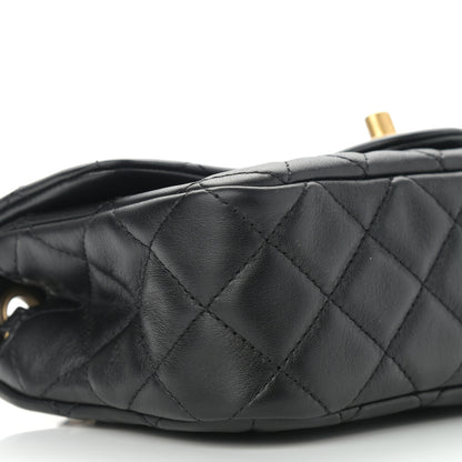 Chanel Lambskin Quilted Mini Rectangular Pearl Crush Flap Black 9 of 12