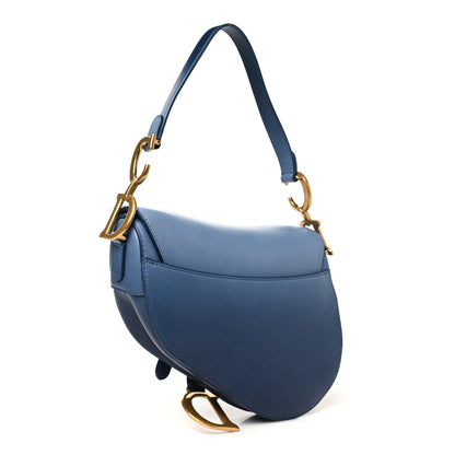Christian Dior Calfskin Gradient Saddle Bag Indigo Blue 3 of 10