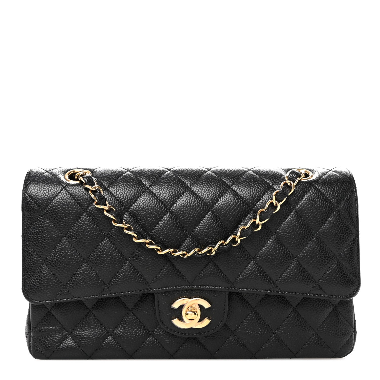 Chanel Caviar Quilted Medium Double Flap Black 1 of 10