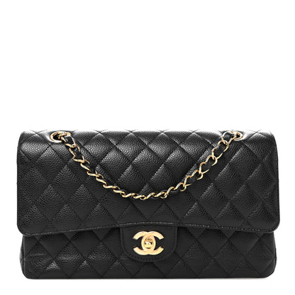 Chanel Caviar Quilted Medium Double Flap Black 1 of 10