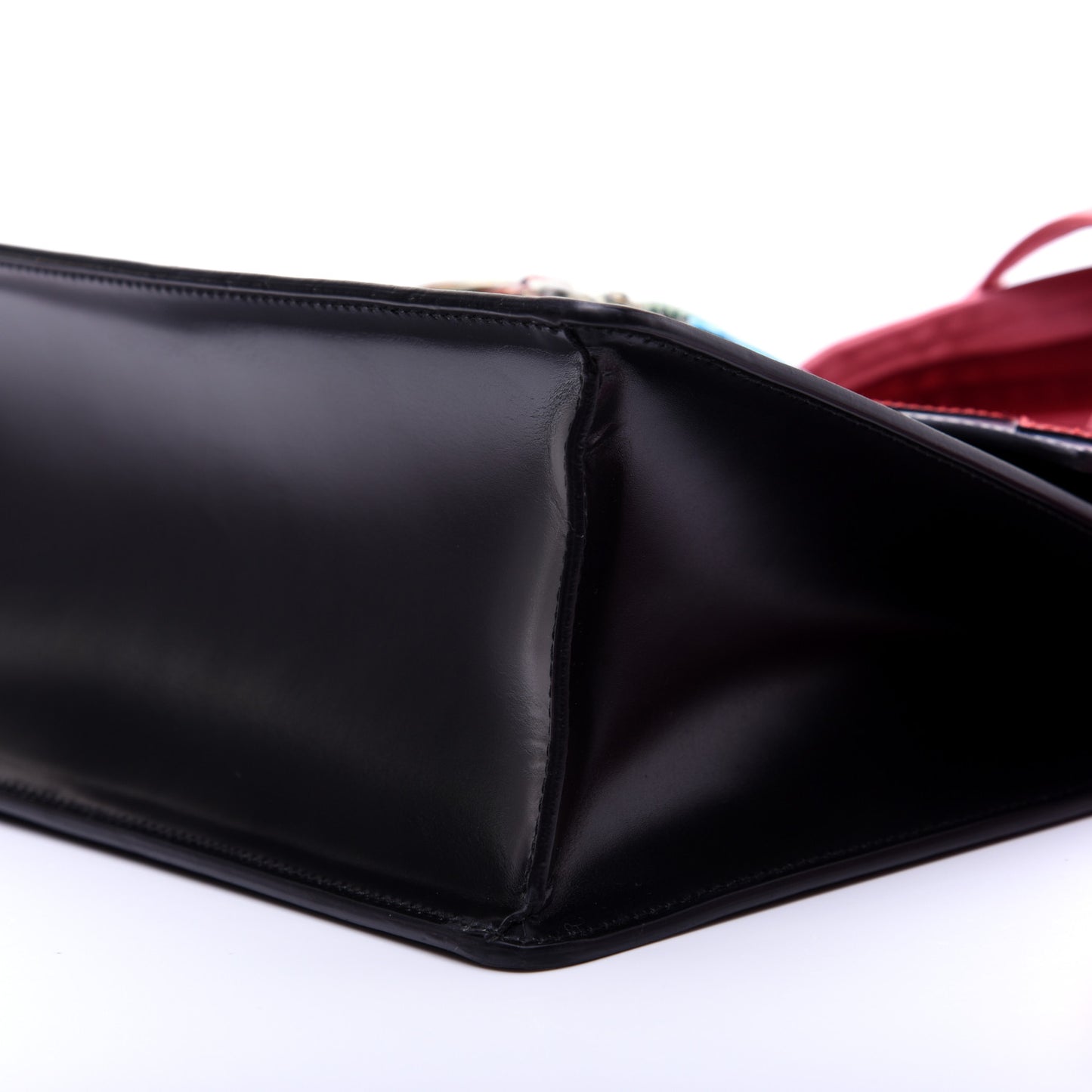 Calfskin Naga Dragon Small Shoulder Bag Black