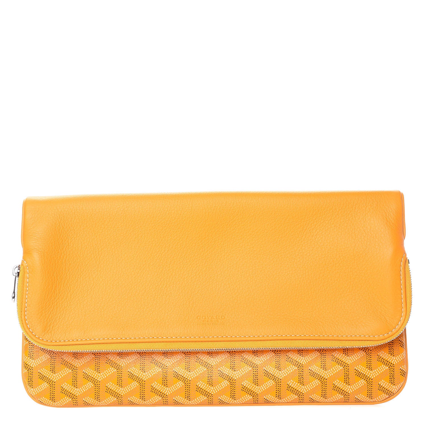 Goyard Goyardine Sainte Marie Soft Clutch Yellow 1 of 14
