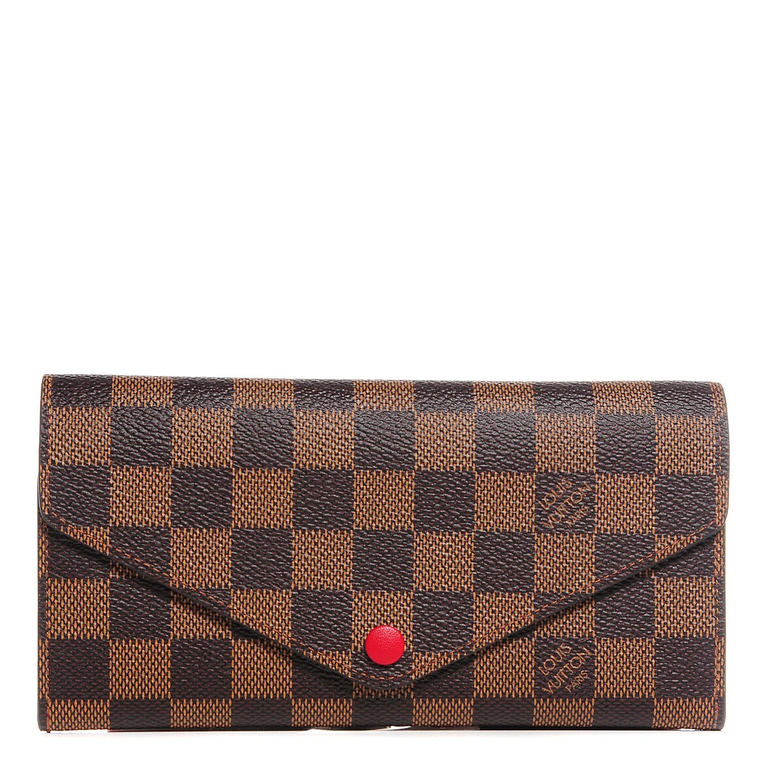 Louis Vuitton Damier Ebene Josephine Wallet Red 1 of 7