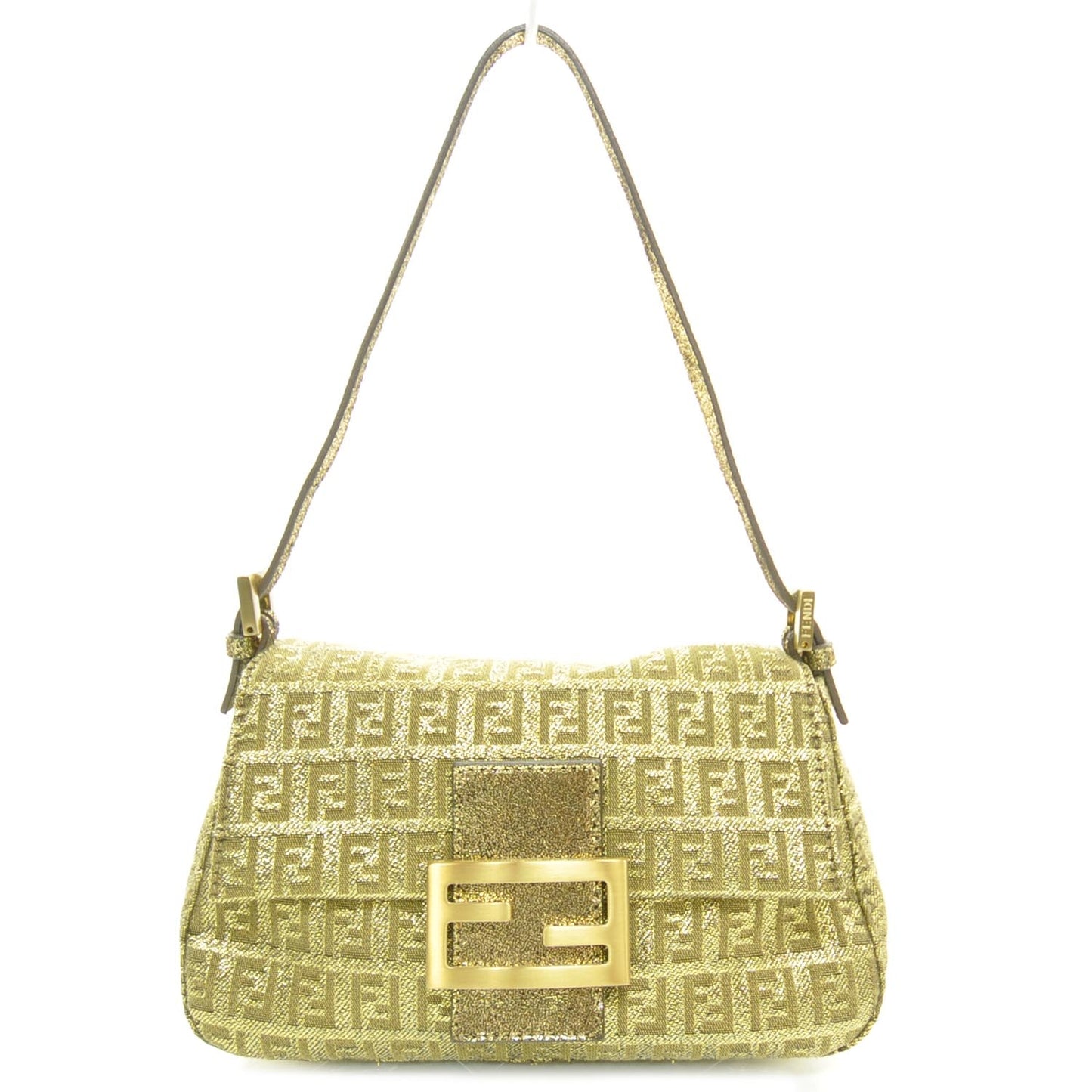 Metallic Jacquard Zucchino Suede Mini Mama Baguette Peltro Argento Sabbia