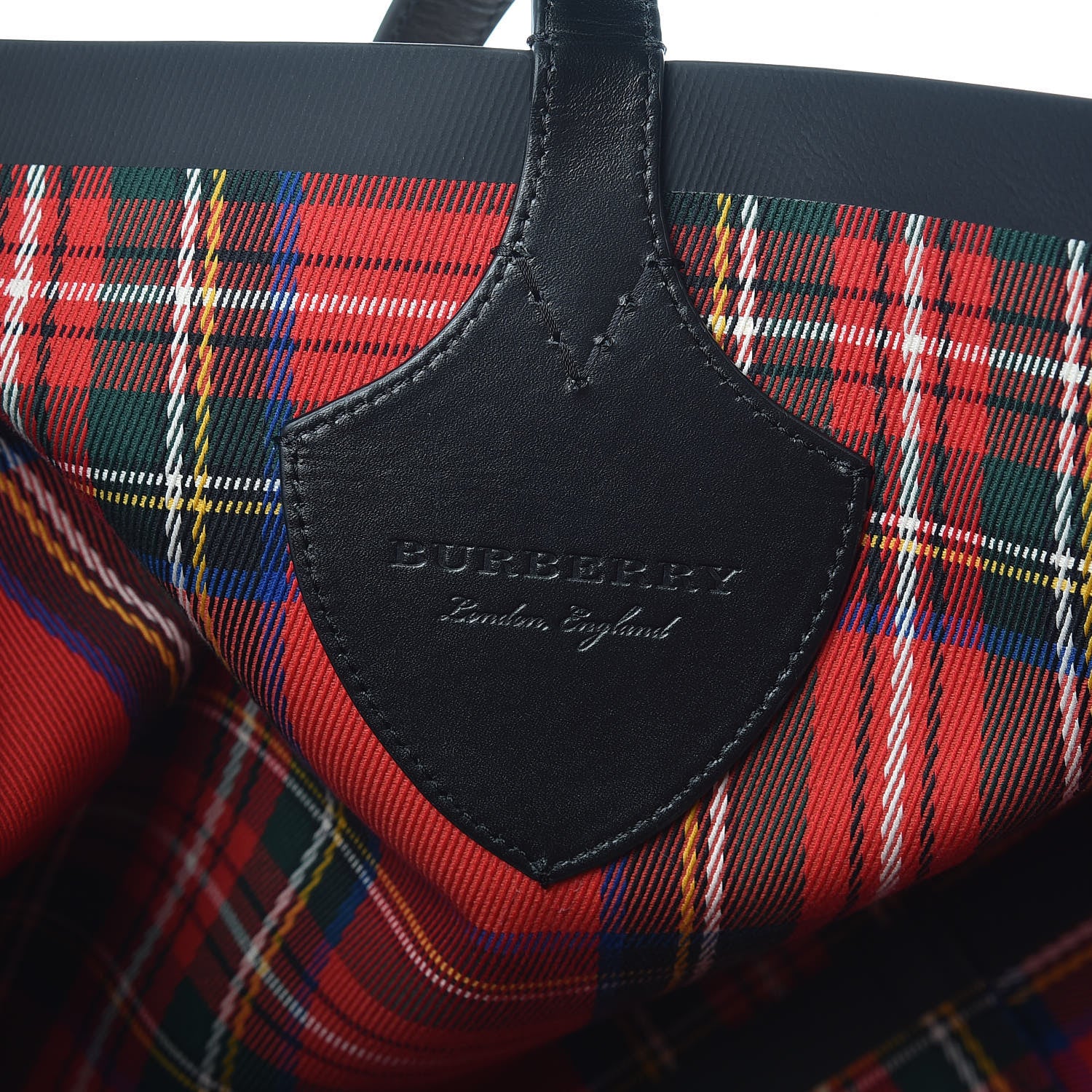 Burberry Vintage Check Medium The Giant Reversible Tote Antique Yellow Bright Red 10 of 15