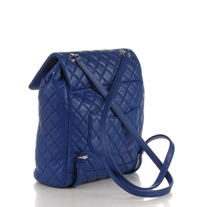 Chanel Lambskin Quilted Large Urban Spirit Backpack Blue 3 of 8