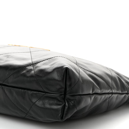 Chanel Shiny Calfskin Quilted Chanel 22 Black 11 of 11