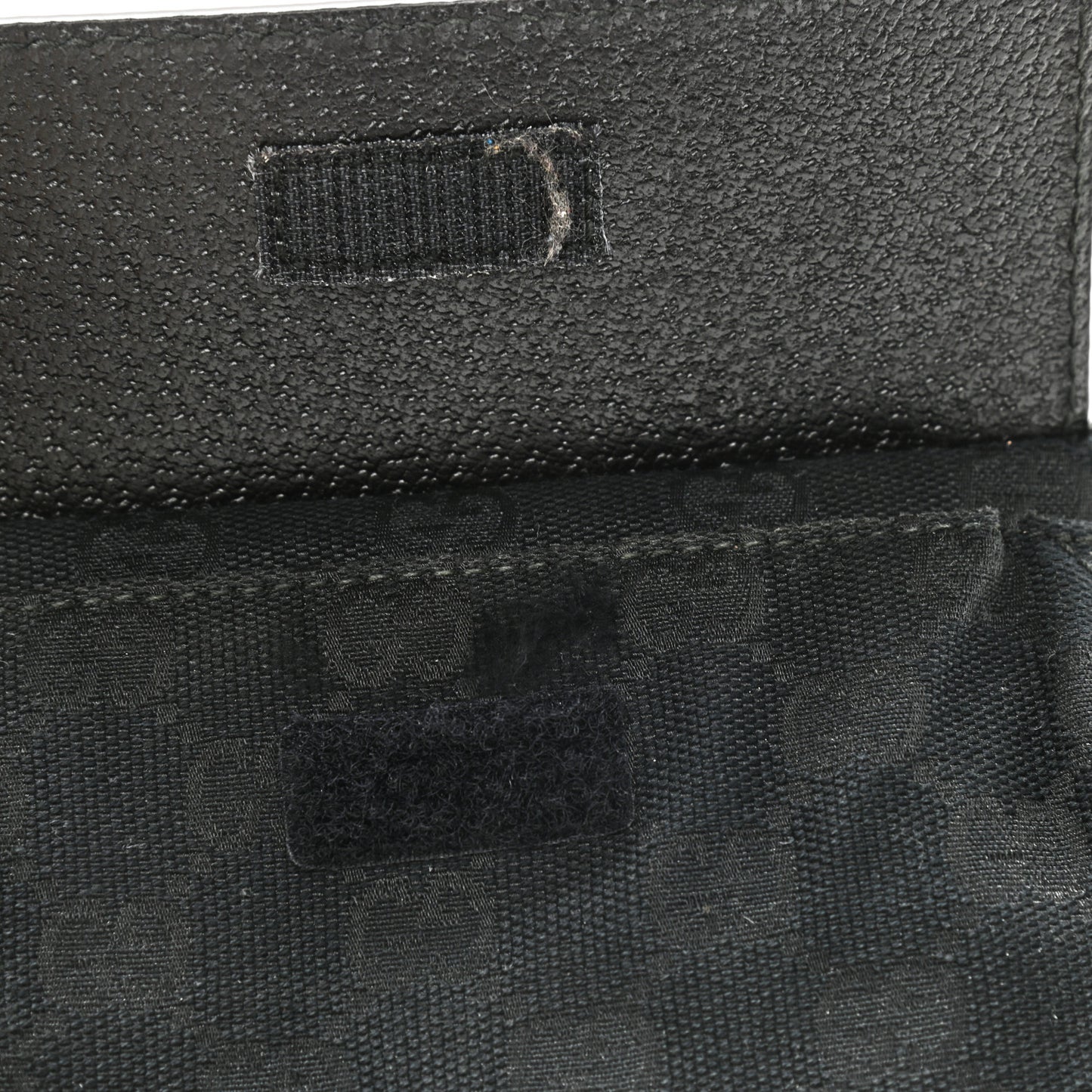 GG Monogram Web Double Pocket Belt Bag Black