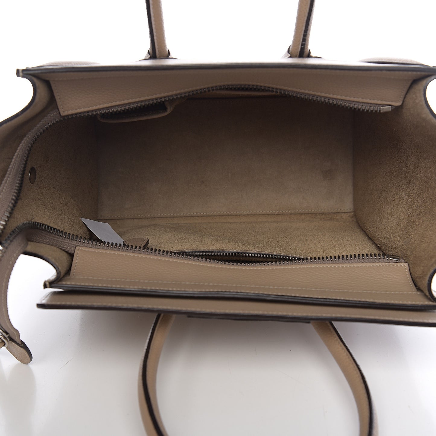 Drummed Calfskin Micro Luggage Dune