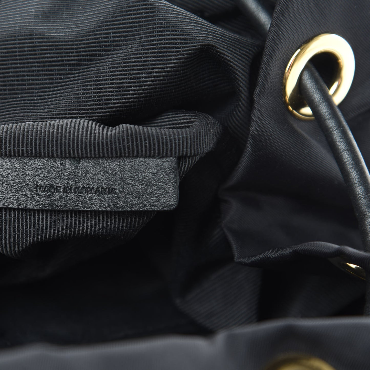 Nylon Medium Rucksack Backpack Black
