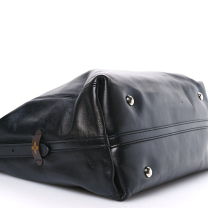 Louis Vuitton Lambskin CarryAll Vibe MM Black 9 of 10