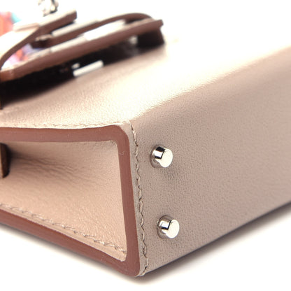 Hermes Tadelakt Mini Kelly Twilly Bag Charm Argile 6 of 9