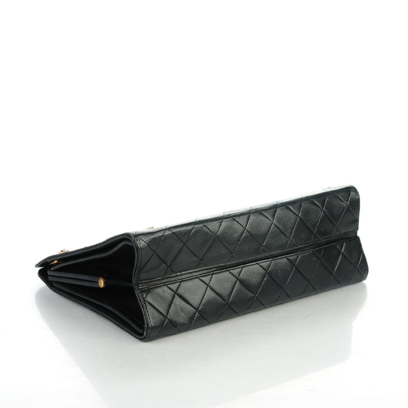 Chanel Lambskin Quilted Shoulder Bag Black 4 of 7