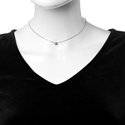 Cartier 18K White Gold Diamond LM D'Amour Pendant Necklace 2 of 7
