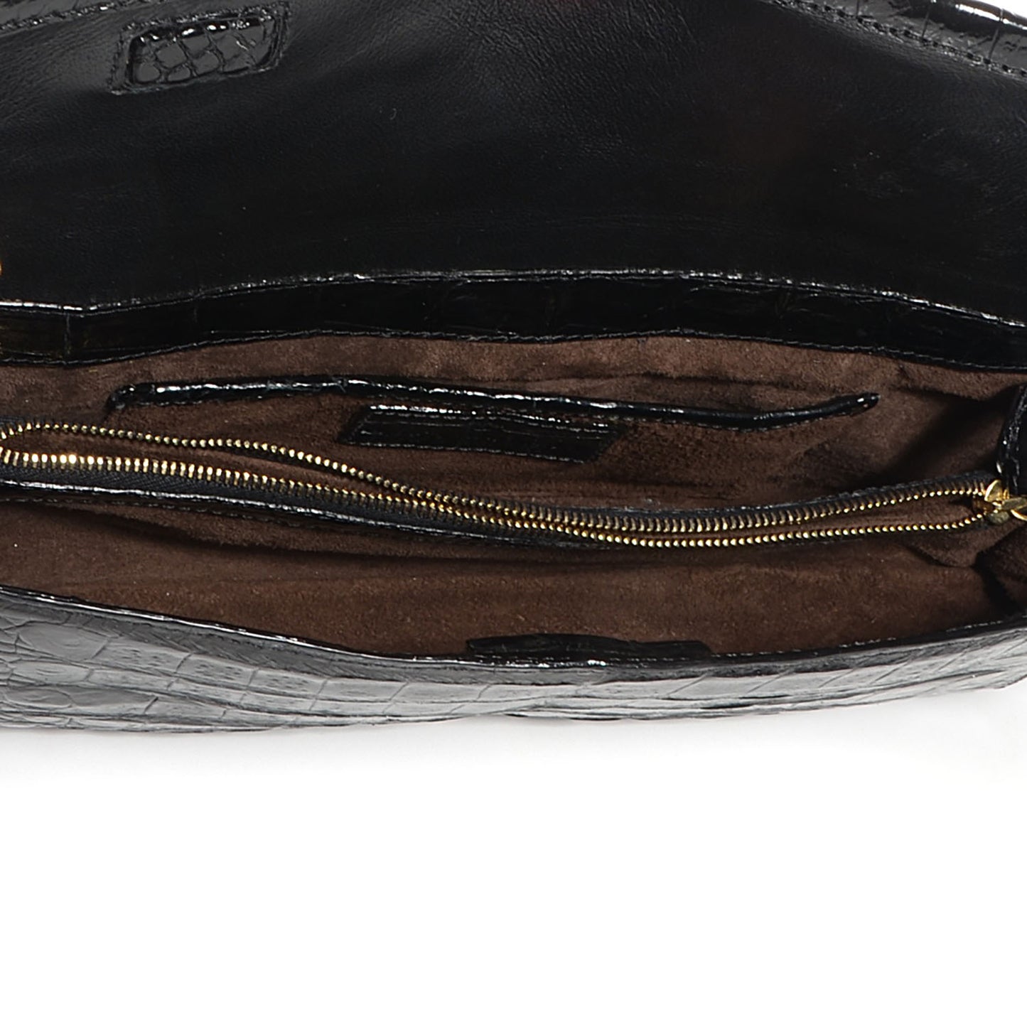 Crocodile Clutch Black