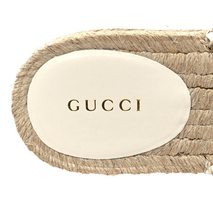 Gucci Nappa Matelasse GG Marmont Espadrille Slippers 36 Great White 8 of 8