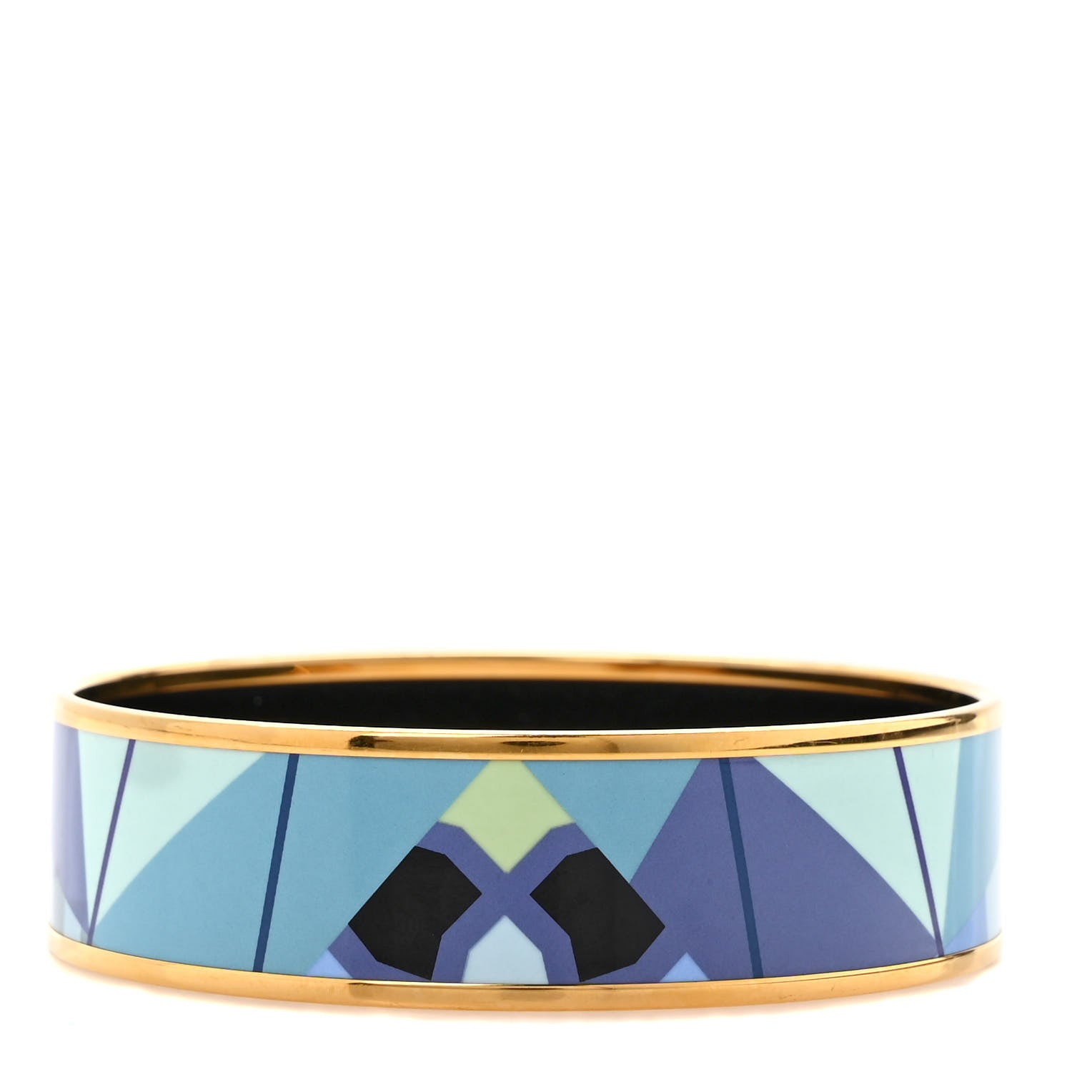 Hermes Enamel Printed Wide Bracelet 62 1 of 5