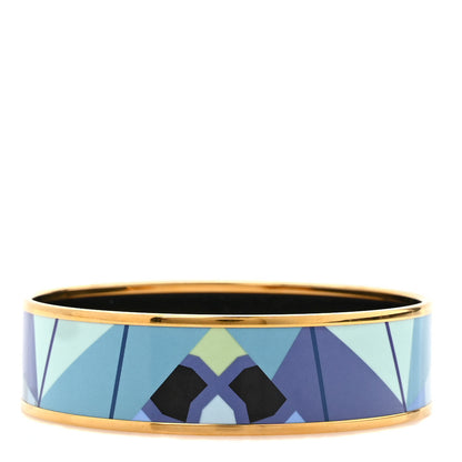 Hermes Enamel Printed Wide Bracelet 62 1 of 5