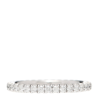Cartier 18K White Gold Diamond 2mm Etincelle de Cartier Wedding Band Ring 49 5 1 of 4