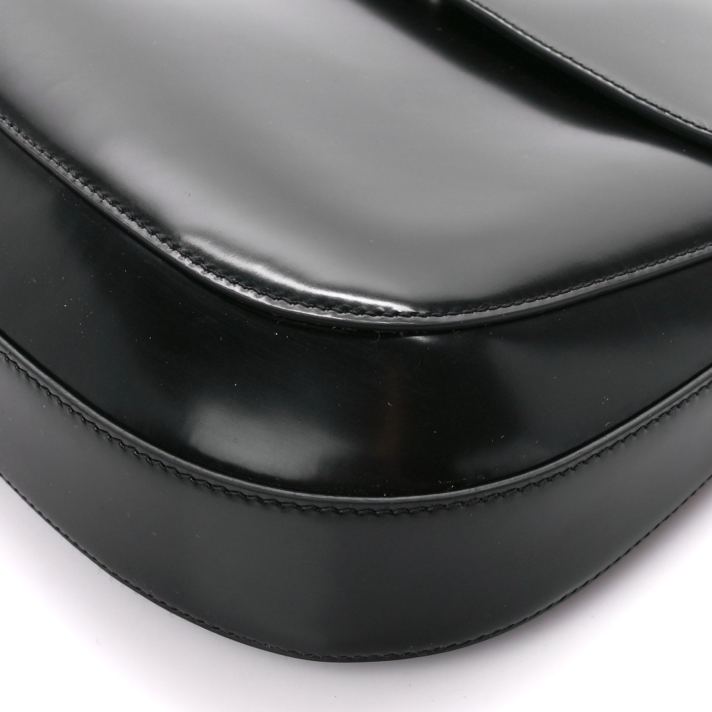 Spazzolato Cleo Flap Adjustable Strap Shoulder Bag Black