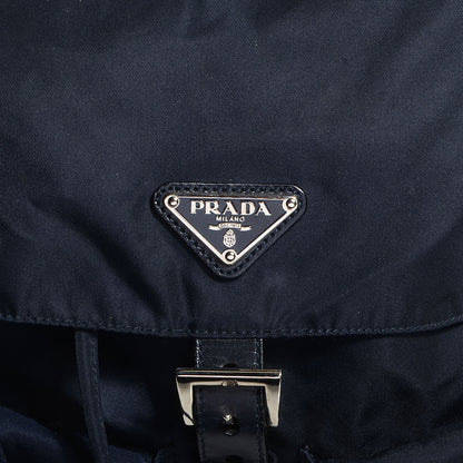 Prada Nylon Vela Medium Backpack Bluette 10 of 10