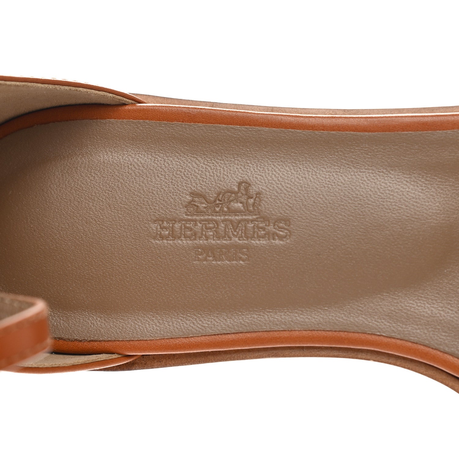 Hermes Calfskin Santorini Sandals 35 Naturel 7 of 9