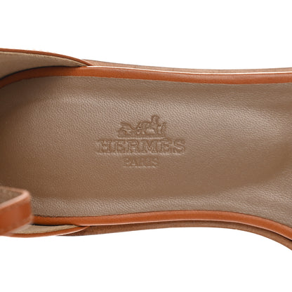 Hermes Calfskin Santorini Sandals 35 Naturel 7 of 9