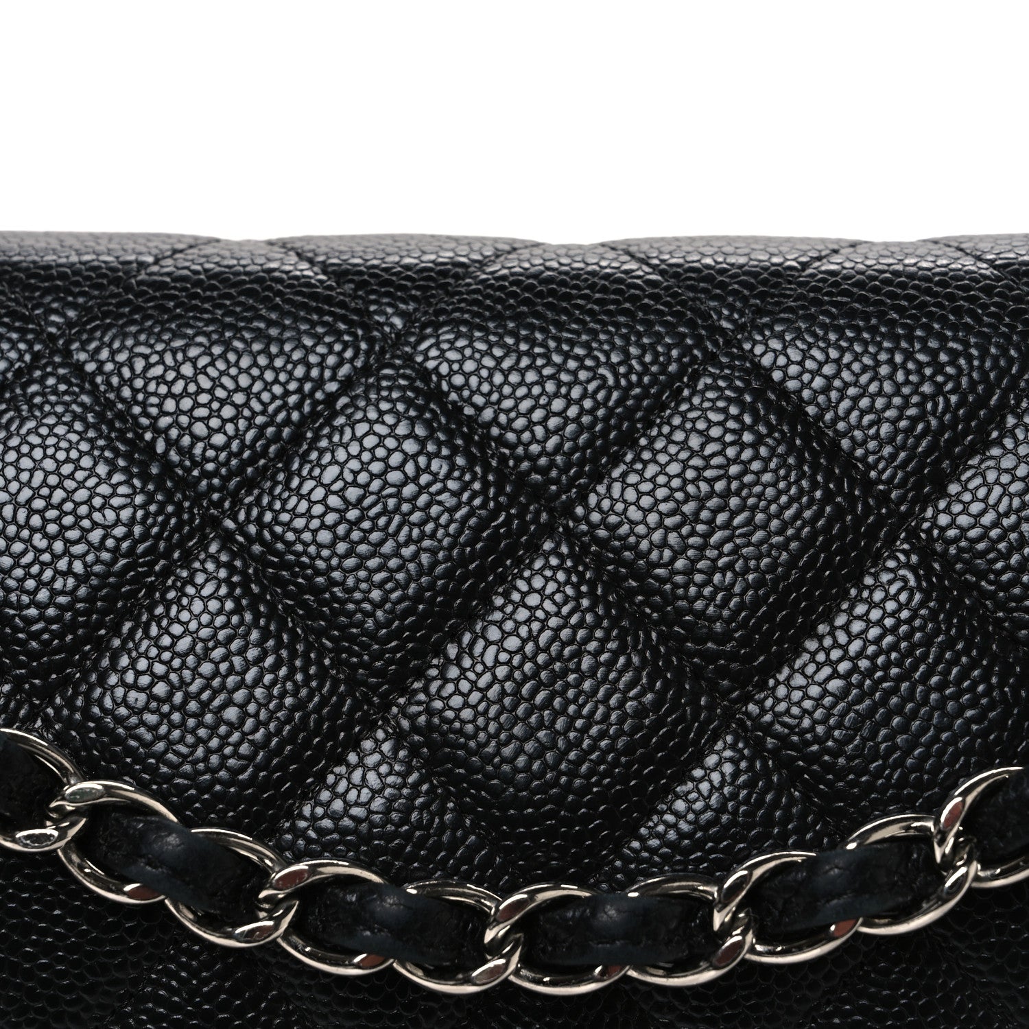 Chanel Caviar Quilted Maxi Double Flap Black 8 of 10