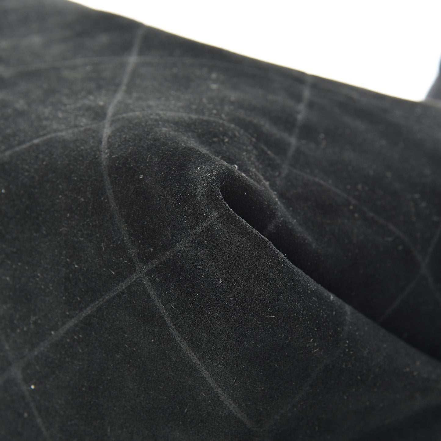 Suede Stitched Messenger Black