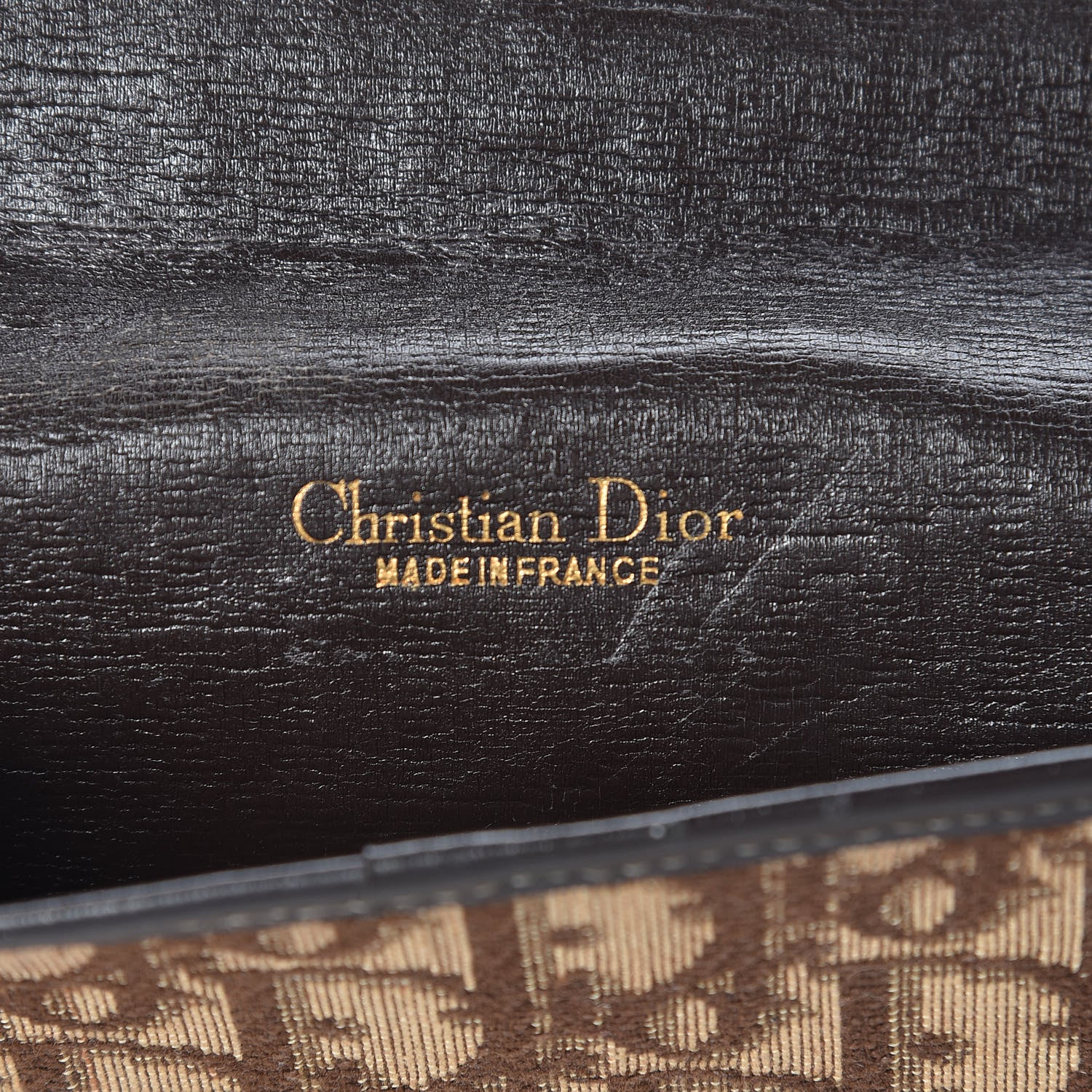 Christian Dior Monogram Chain Flap Brown 6 of 12