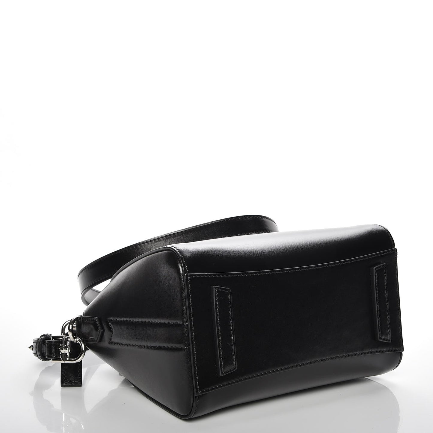 Shiny Lord Calfskin Mini Antigona Black