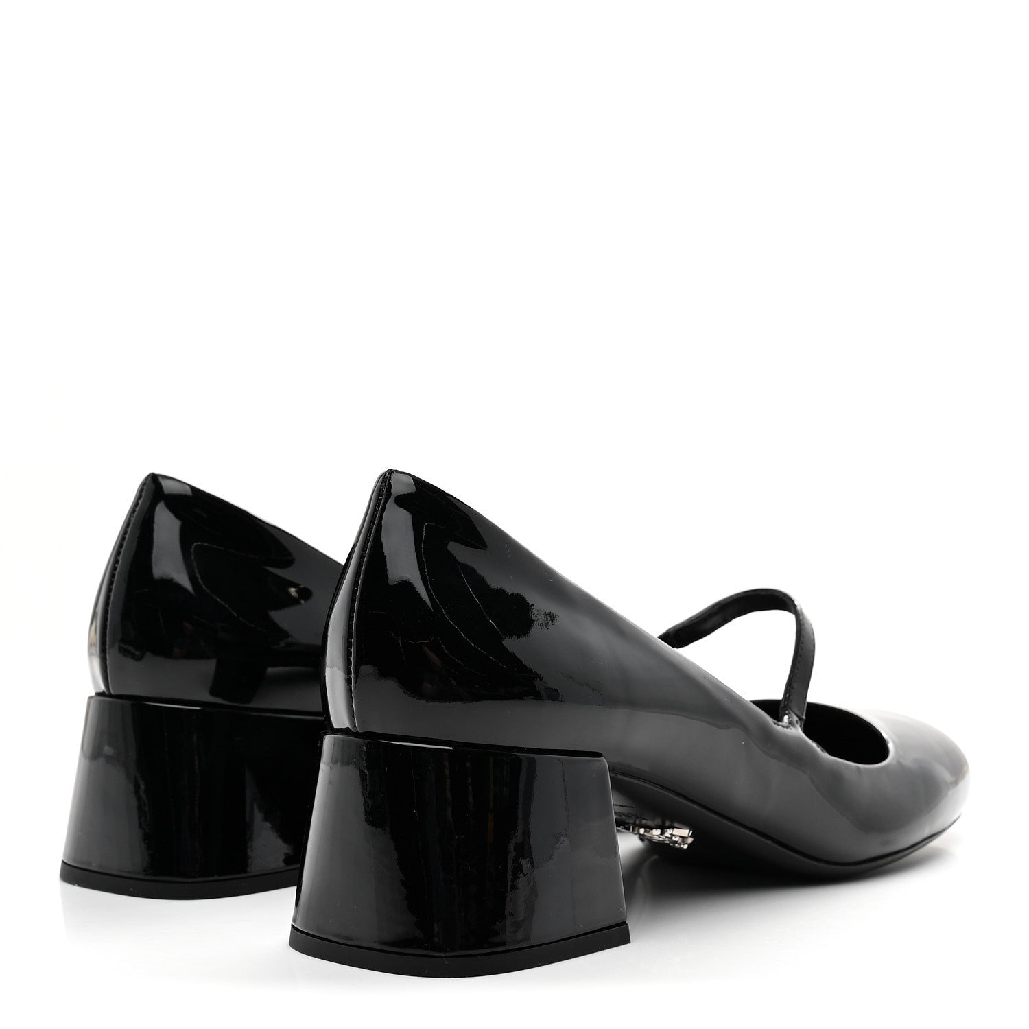 Prada Patent Mary Jane 45mm Pumps 38.5 Black 5 of 8