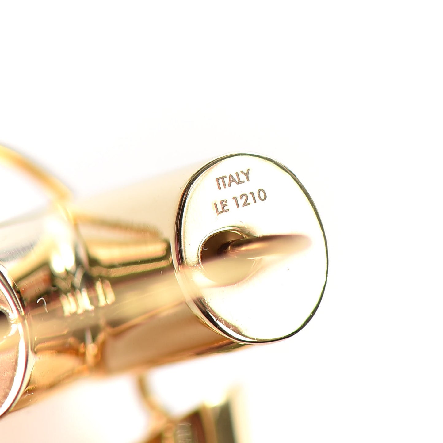 Brass Essential V Hoop Earrings Gold
