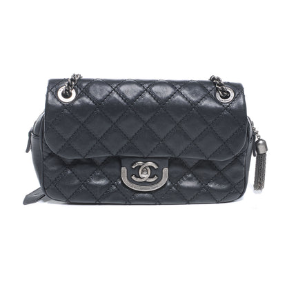 Chanel Calfskin Coco Sporran Medium Flap Black 1 of 8