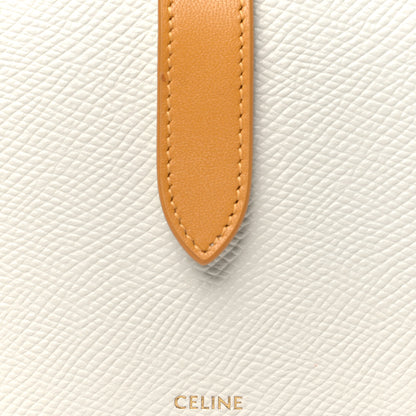 Celine Grained Calfskin Medium Multifunction Strap Wallet White Ocre 8 of 9