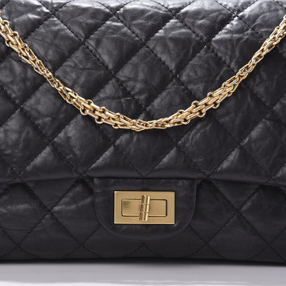 Chanel Crumpled Calfskin Quilted 2.55 Reissue 227 Flap Black 13 of 13