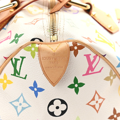 Louis Vuitton Monogram Multicolor Speedy 30 White 6 of 8
