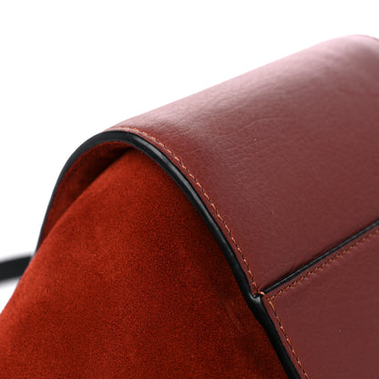 Loewe Calfskin Suede Hammock Shoulder Bag Red 10 of 14