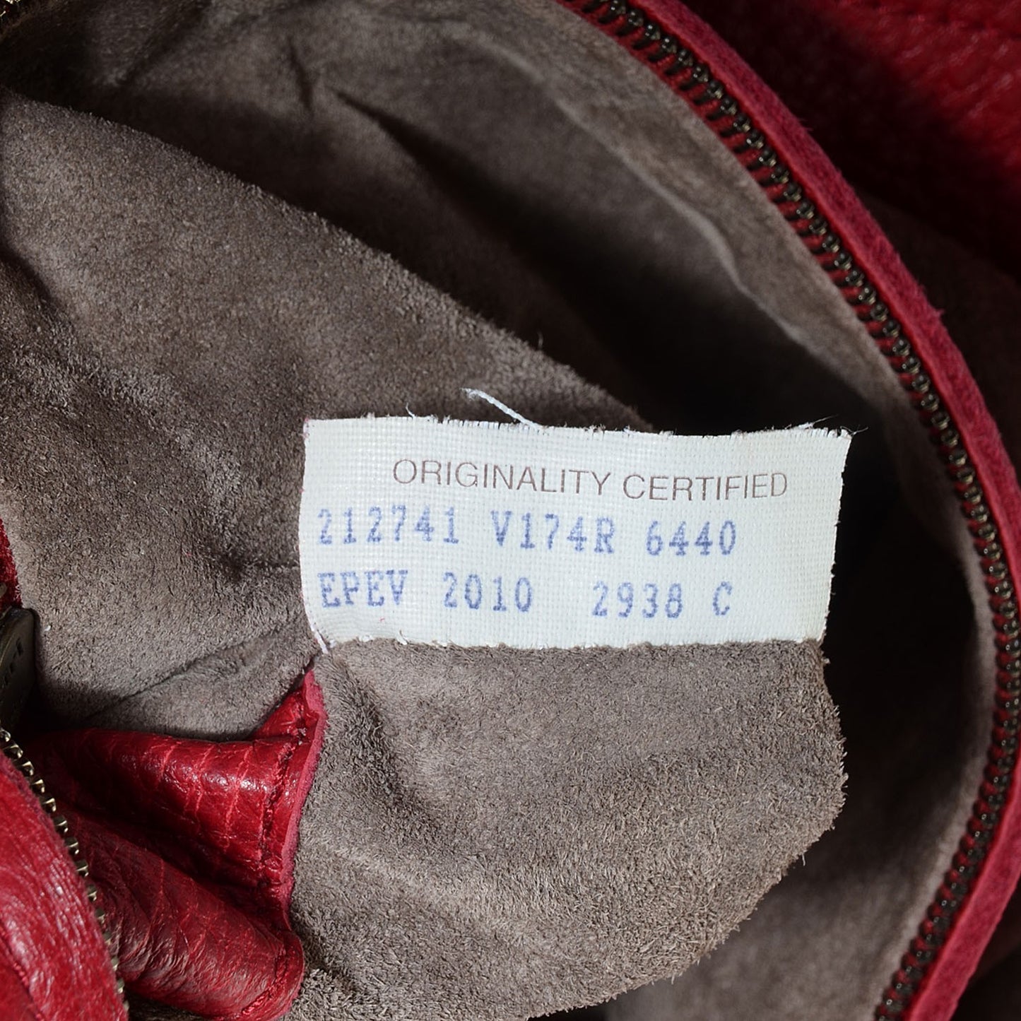 Cervo Deerskin Large Hobo Scarlet