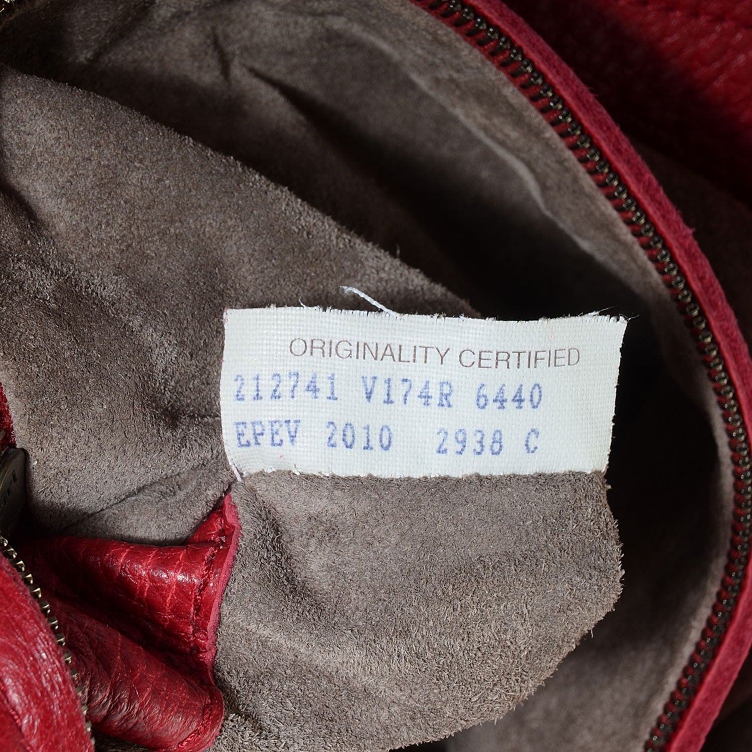 Bottega Veneta Cervo Deerskin Large Hobo Scarlet 8 of 9